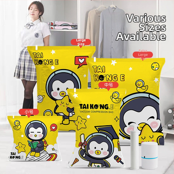 Vákuová kompresná taška na prikrývky a oblečenie, sací typ, materiál PA-PE, model Y171, pôvod Zhejiang