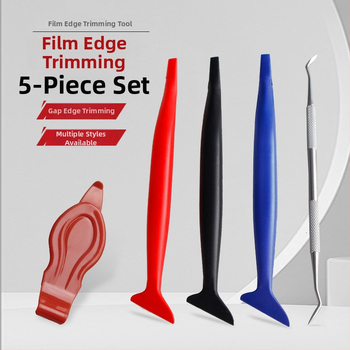 Päťdielna súprava nástrojov na aplikáciu automobilového filmu, ručný nástroj na aplikáciu filmu, plastové telo
