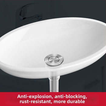Lilong LL-15003 nerezová oceľ, jednopolový univerzálny flip-drain pre keramickú umývadlo – materiál 304, hmotnosť 256, moderný jednoduchý štýl