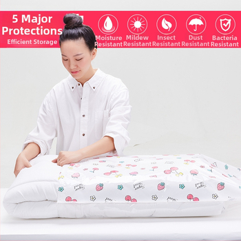 Jiajiale vakuová kompresná taška, PET+PE, Jac-9401, Girl Series Cherry, na prikrývky a oblečenie