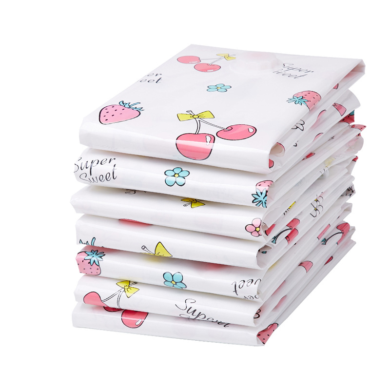 Jiajiale vakuumska kompresijska torba, PET+PE, Jac-9401, Girl Series Cherry, za deke i odjeću