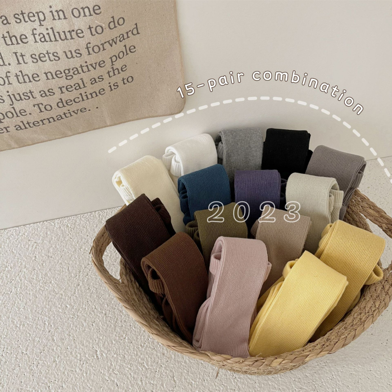 Laste puuvillased sukkpüksid vertikaalsete triipudega, Korea stiilis, 80% puuvill, hingavad, nähtamatud