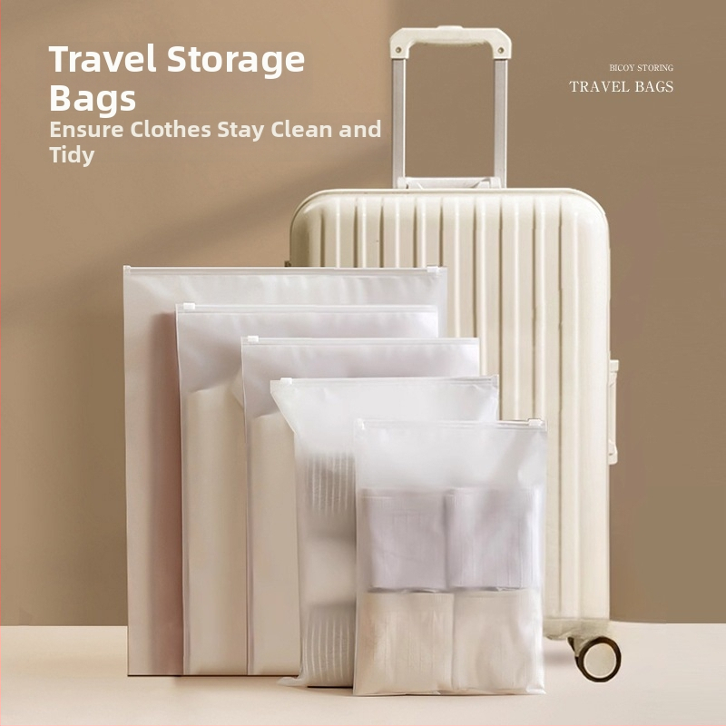 Manjelli Cestovná taška na skladovanie spodnej bielizne a oblečenia pre bábätká - vodotesná, uzatvárateľný organizér, PE materiál, balenie 100 kusov