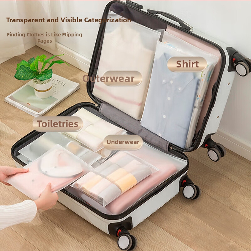 Manjelli Cestovná taška na skladovanie spodnej bielizne a oblečenia pre bábätká - vodotesná, uzatvárateľný organizér, PE materiál, balenie 100 kusov