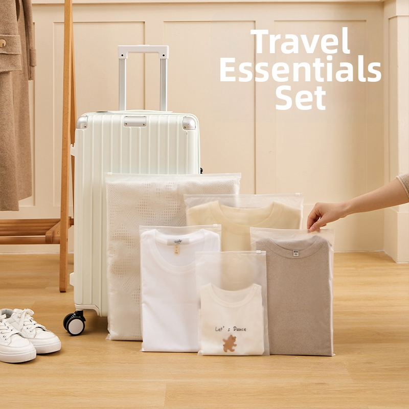 Manjelli Cestovná taška na skladovanie spodnej bielizne a oblečenia pre bábätká - vodotesná, uzatvárateľný organizér, PE materiál, balenie 100 kusov