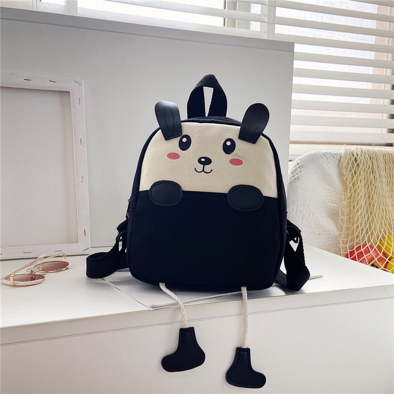 Laste kanvasist seljakott elevandi animatsioonimotiiviga, anti-theft funktsioon ja koormuse vähendamise disain, polüestervooder