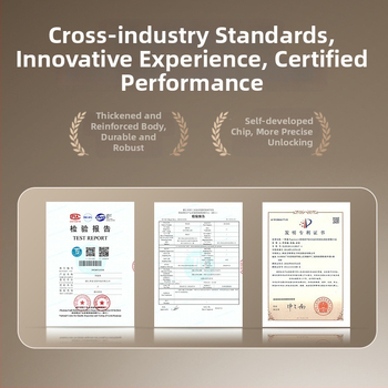 Nutikas lukk koos sõrmejälje ja parooliga — 40 sõrmejälgede salvestus; üle 1 000 000 avamiskordi; skaneerimise aeg <0,1 s; vale vastuvõtmine <0,001%; vale tagasilükkamine <1,0%