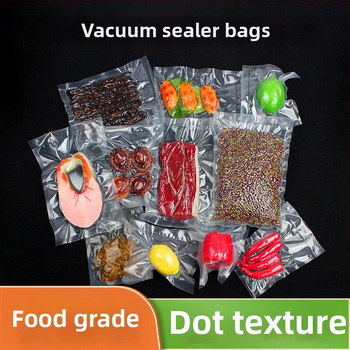 Vakuuminės pakuotės su tinkline tekstūra sea cucumber, maisto kokybės medžiaga, tankus plastikas, mikrobangų saugus, antibakterinis, temperatūros atsparumas -60°C iki 140°C