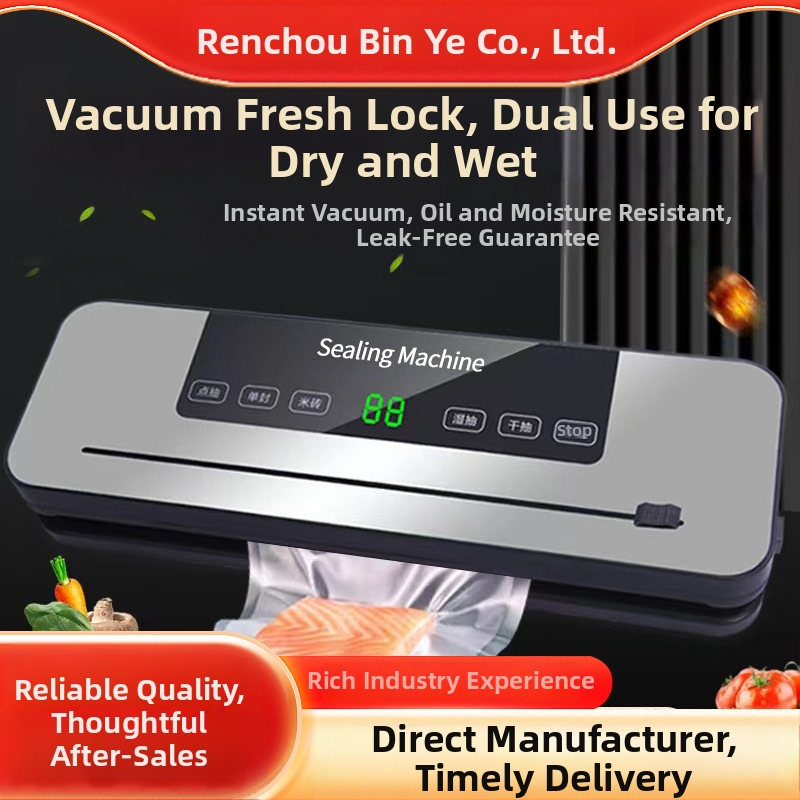 Mašina maisto įpakavimui su vakuumu, plastinės uždarymo, ABS korpusas, 100 W, kintamosios srovės maitinimas, talpa iki 500 ml