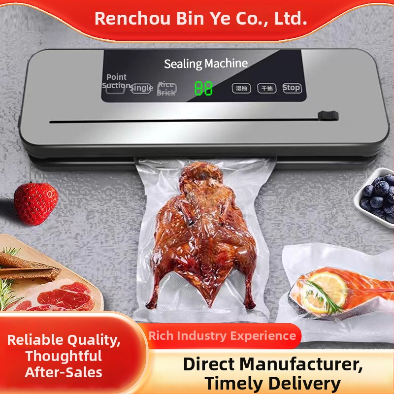 Mašina maisto įpakavimui su vakuumu, plastinės uždarymo, ABS korpusas, 100 W, kintamosios srovės maitinimas, talpa iki 500 ml