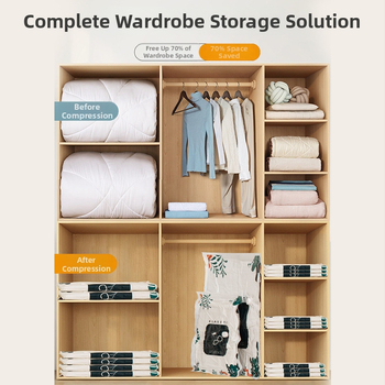 KNOWME Extra Large vakuové skladovacie vrecúška – PA/PE materiál, sací typ, 150 kusov v balení