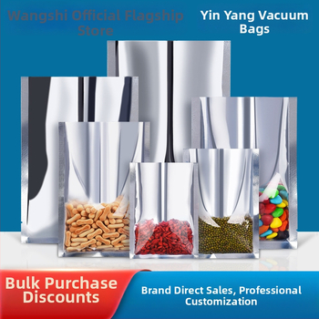 Vakuová taška na potraviny s hliníkovou fóliou - priehľadná, pre varené jedlá a sušené ovocie, Net World, denná výroba 1 000 000