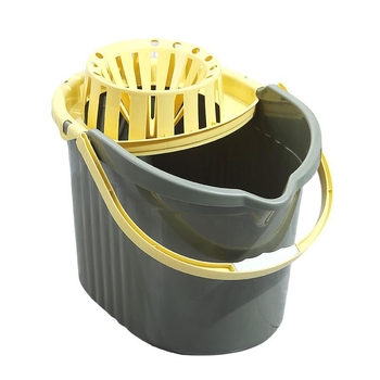 Plastmasas spainis mopam ar atdalāmu nosusināšanas grozu, bezkontakta izspiešana, pastiprināta konstrukcija, nosusināšanas līmenis 80-90%