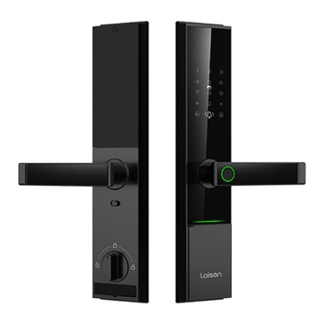 Leisen vodotesná biometrická zámka na bezpečnostné drevené dvere (Model A1; kapacita uložených odtlačkov 100; počet odomknutí >100000; skenovací čas <50 ms; napájanie DC)