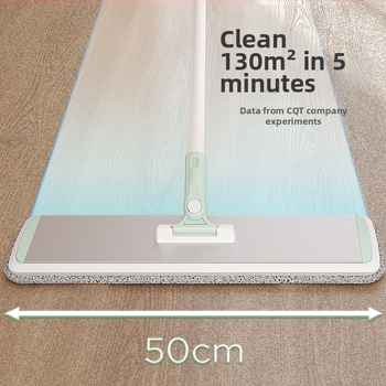Plakanā mop ar alumīnija sakausējuma teleskopisko rokturi, mikrošķiedra, sausā/mitrā tīrīšana, nestspēja virs 10 kg