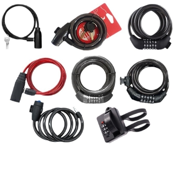 Strong Valley Kábel zámok — ABS PVC oceľový drôt, zliatina zinku; 200 g; vhodný pre vnútorné aj vonkajšie zabezpečenie bicyklov a vozidiel