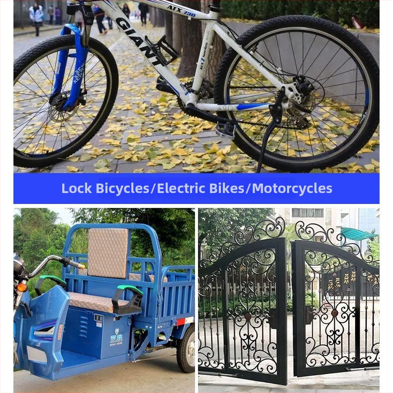 Strong Valley Kábel zámok — ABS PVC oceľový drôt, zliatina zinku; 200 g; vhodný pre vnútorné aj vonkajšie zabezpečenie bicyklov a vozidiel