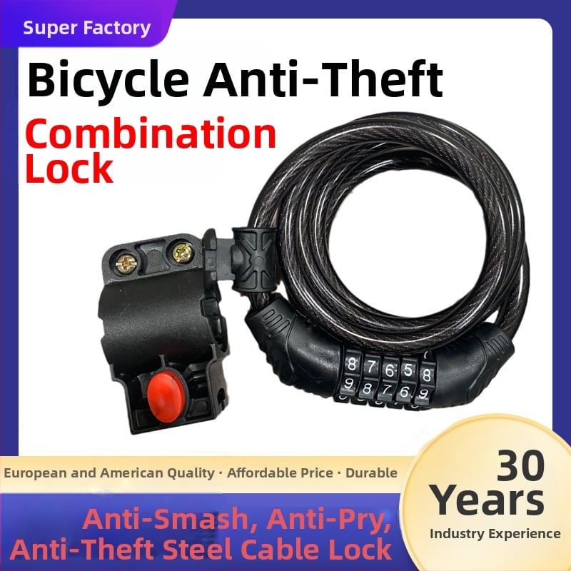 Strong Valley Kábel zámok — ABS PVC oceľový drôt, zliatina zinku; 200 g; vhodný pre vnútorné aj vonkajšie zabezpečenie bicyklov a vozidiel