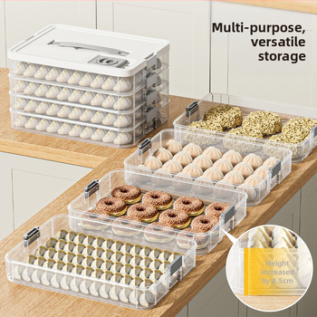 Daugiapakopis šaldiklio dėklas koldūnams – namų koldūnų plokštelė, PP medžiaga, paprastas dizainas