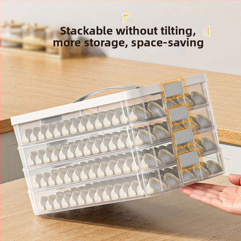 Mitmekihiline sügavkülmatoid karp pelmeenide jaoks – kodune PP-materjalist karp, lihtne disain