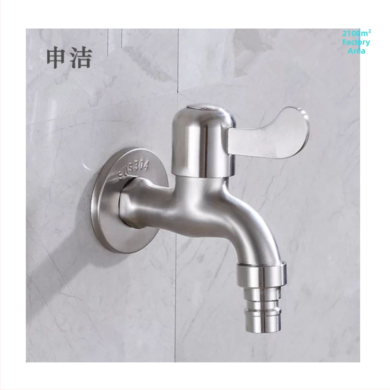 Prívod pre práčku z nehrdzavejúcej ocele 304, model 304-5, nástenná inštalácia, jednoručné ovládanie, povrchová úprava: drôtový ťah