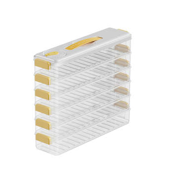 Κουτί αποθήκευσης γευμάτων για το ψυγείο, πολυεπίπεδη ορθογώνια κατασκευή με στενές ακμές, πλαστικό κατάλληλο για τρόφιμα; απλό στυλ; χωρίς ιδιωτική μάρκα