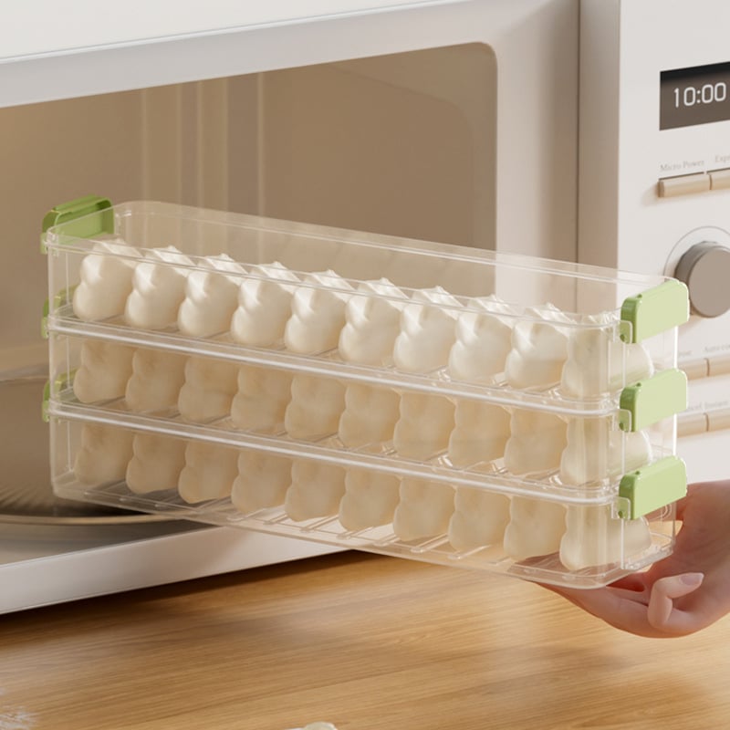 Κουτί αποθήκευσης γευμάτων για το ψυγείο, πολυεπίπεδη ορθογώνια κατασκευή με στενές ακμές, πλαστικό κατάλληλο για τρόφιμα; απλό στυλ; χωρίς ιδιωτική μάρκα