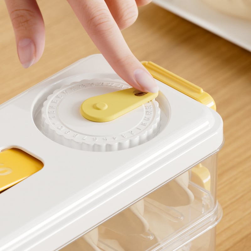 Κουτί αποθήκευσης γευμάτων για το ψυγείο, πολυεπίπεδη ορθογώνια κατασκευή με στενές ακμές, πλαστικό κατάλληλο για τρόφιμα; απλό στυλ; χωρίς ιδιωτική μάρκα