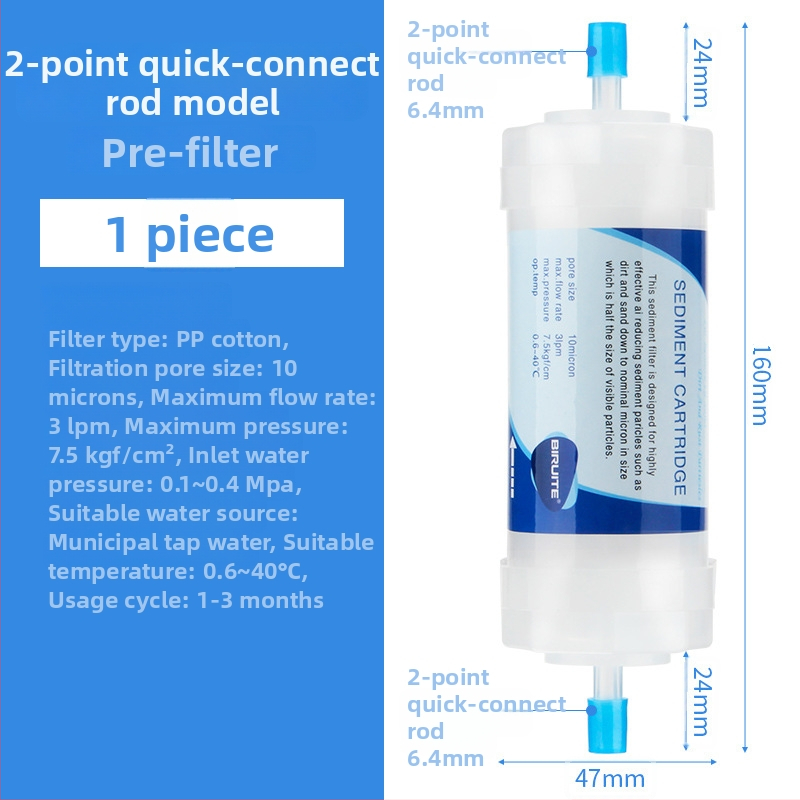 Filtr prvku Briette pre vodný čistič – PP bavlna; určený pre toaletu, práčku, sprchu a ohrievač vody; odstraňuje hrdzu a sediment