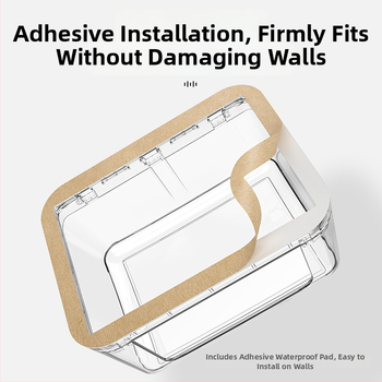 FDUN 118 tipo universalus dviejų polių atsparus vandeniui kištukų dangtelis, jungčių dėžutė išmaniajai tualetei ir karšto vandens boileriui