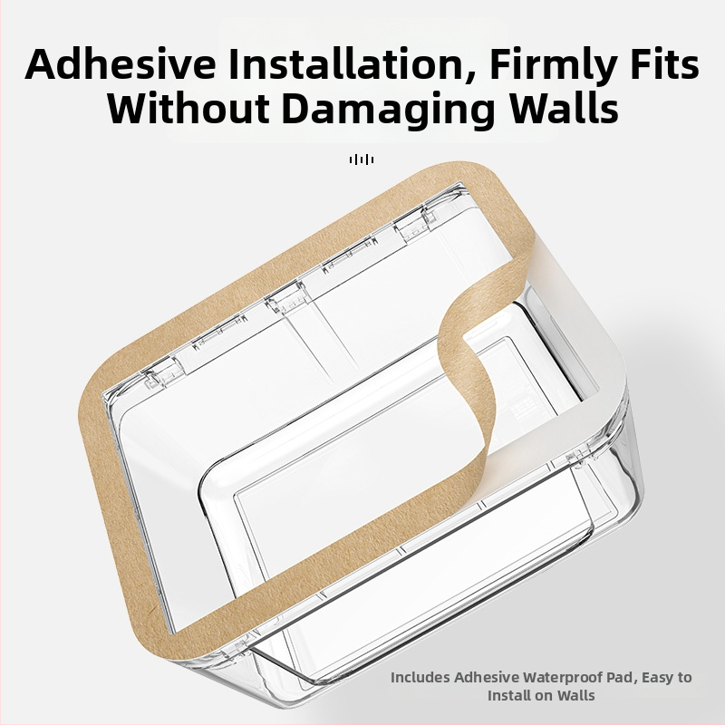 FDUN 118 tipo universalus dviejų polių atsparus vandeniui kištukų dangtelis, jungčių dėžutė išmaniajai tualetei ir karšto vandens boileriui