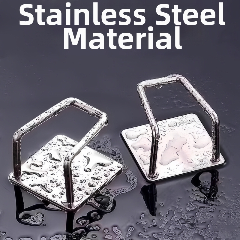 Metālisks teleskopisks sienas turētājs aiz aizkaru stieņa ar līmējošu stiprinājumu balkona drēbju žāvēšanai