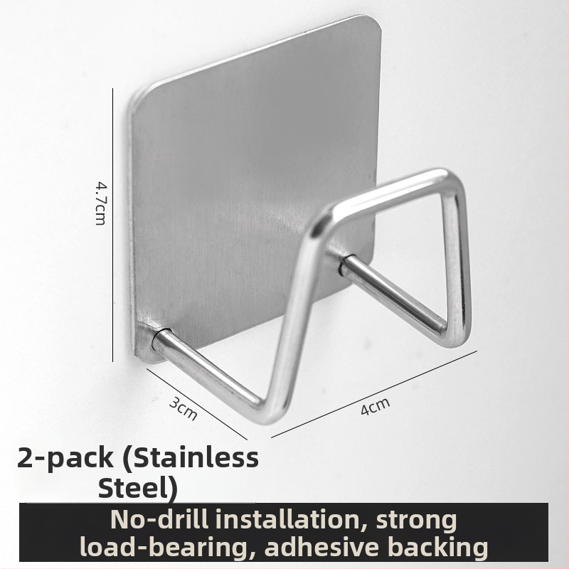 Kovový teleskopický steny držiak na tyč závesu s lepiacim klipom pre sušenie prádla na balkóne