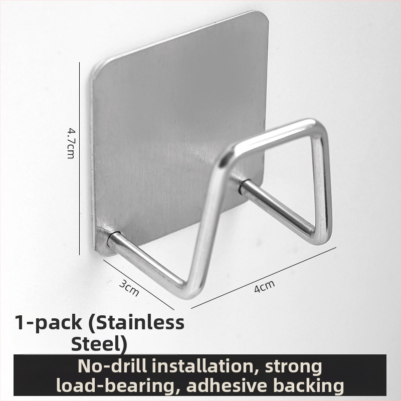 Kovový teleskopický steny držiak na tyč závesu s lepiacim klipom pre sušenie prádla na balkóne