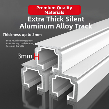 Tiha šina za zavjese - Mu yao; materijal: aluminijska legura; stil: modernna jednostavnost