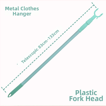 Rozťahovacia tyč na sušenie oblečenia z nehrdzavejúcej ocele pre balkón – kov, použitie: balkón, moderný minimalistický štýl