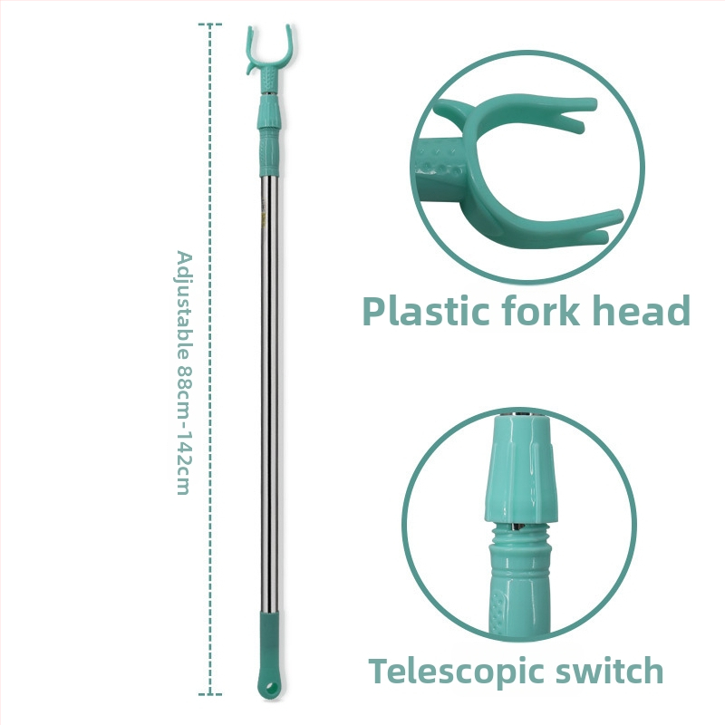 Rozťahovacia tyč na sušenie oblečenia z nehrdzavejúcej ocele pre balkón – kov, použitie: balkón, moderný minimalistický štýl