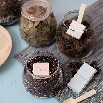 Sovoh diatomito desikantas namų naudojimui, sugeria drėgmę, drėgmės kontrolė, 100 g, pakuotė 100 vnt., maišelyje, plokščia padėtis