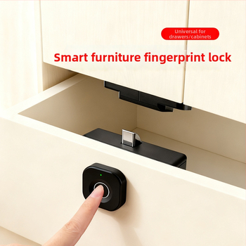 F040 Zámok s odtlačkom prsta pre zásuvky a skrinky – 20 uložených odtlačkov, sken <0,5 s, napájanie DC, moderný dizajn