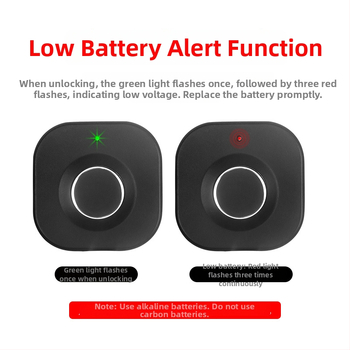 F040 Zámok s odtlačkom prsta pre zásuvky a skrinky – 20 uložených odtlačkov, sken <0,5 s, napájanie DC, moderný dizajn