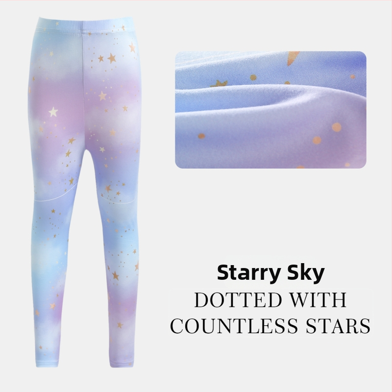 Mergaitėms cropped kelnes vasarai: lengvos ir kvėpuojančios, poliesteris, žemas liemuo su elastine juosta, vaikams 3–8 metų