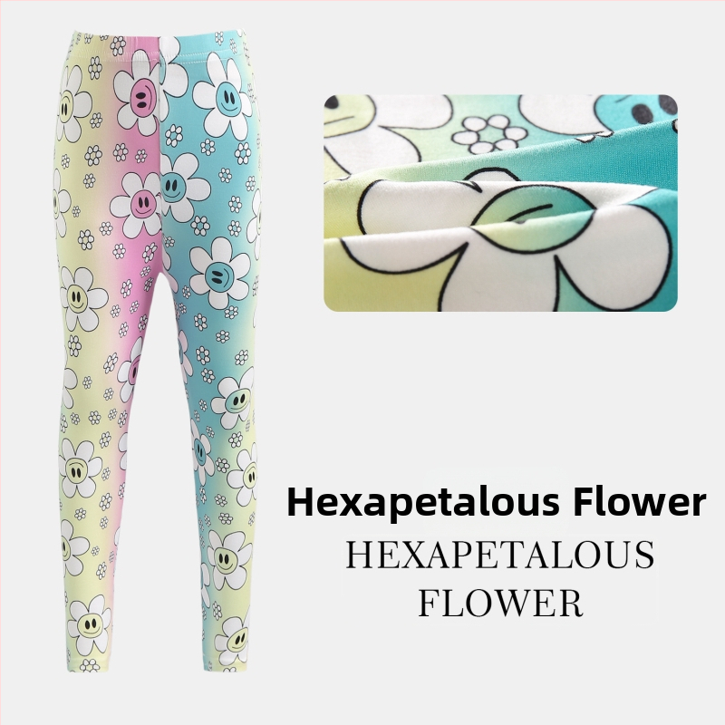 Mergaitėms cropped kelnes vasarai: lengvos ir kvėpuojančios, poliesteris, žemas liemuo su elastine juosta, vaikams 3–8 metų