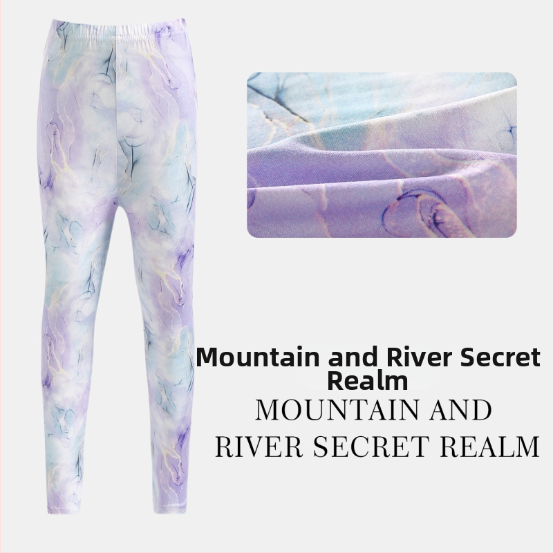 Mergaitėms cropped kelnes vasarai: lengvos ir kvėpuojančios, poliesteris, žemas liemuo su elastine juosta, vaikams 3–8 metų