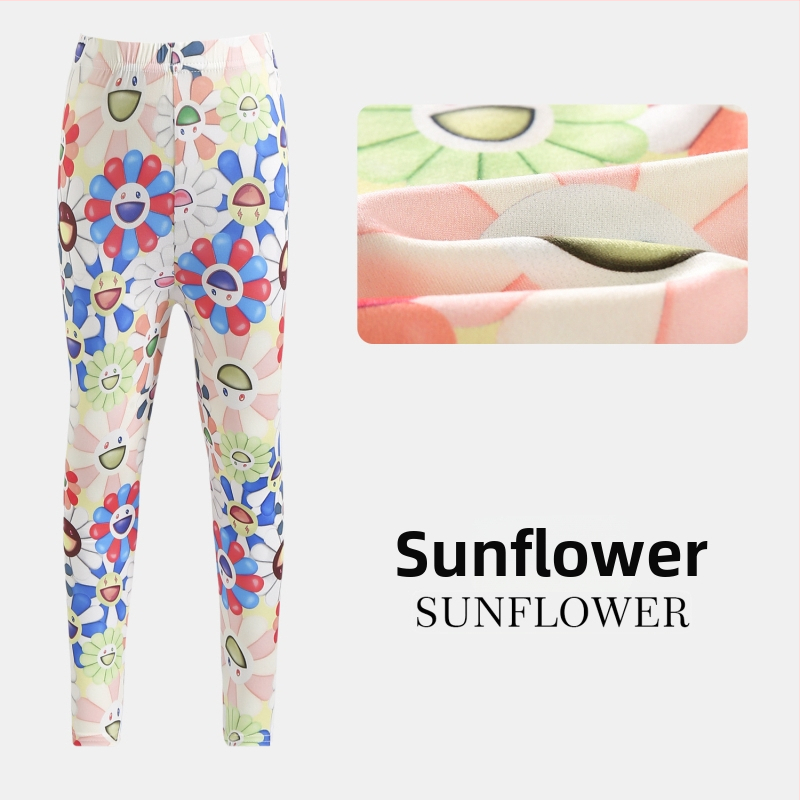 Mergaitėms cropped kelnes vasarai: lengvos ir kvėpuojančios, poliesteris, žemas liemuo su elastine juosta, vaikams 3–8 metų