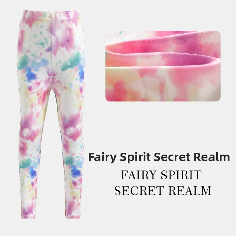 Mergaitėms cropped kelnes vasarai: lengvos ir kvėpuojančios, poliesteris, žemas liemuo su elastine juosta, vaikams 3–8 metų