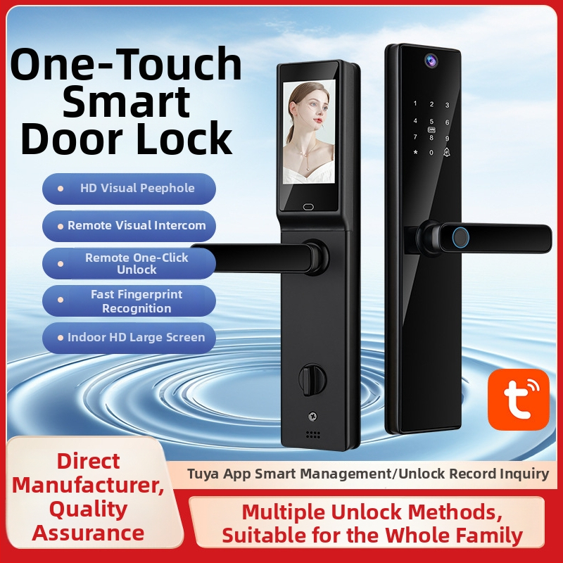 Išmanus durų spyna su piršto atspaudu (Prekės ženklas: QLEUNG; Modelis: s819-2max; Pritaikymas: Taip; Importas: Ne)