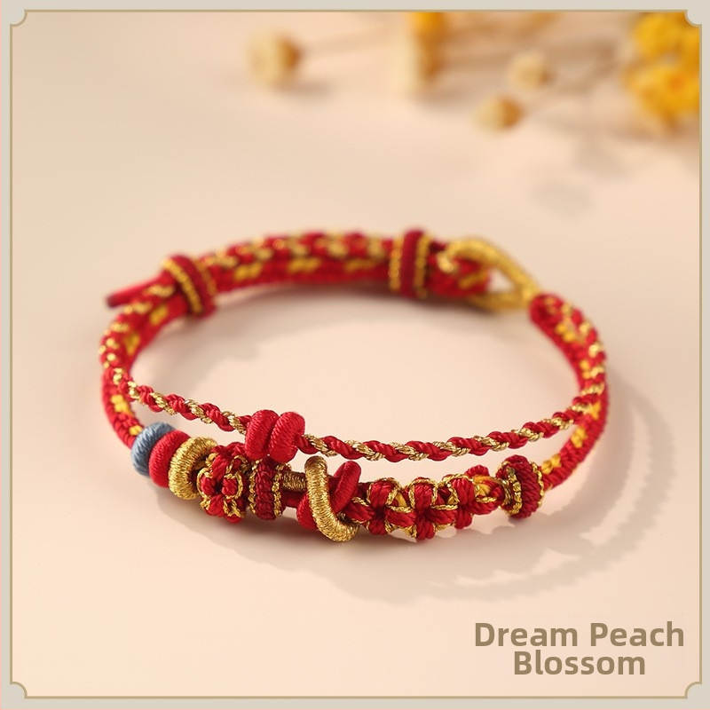 Kahekordne köievõrgustikust käevõru, käsitöö, pooltoode, sobib kuldsete DIY lisanditega, etnilise stiiliga, unisex, eraldi pakendatud, kevad 2024