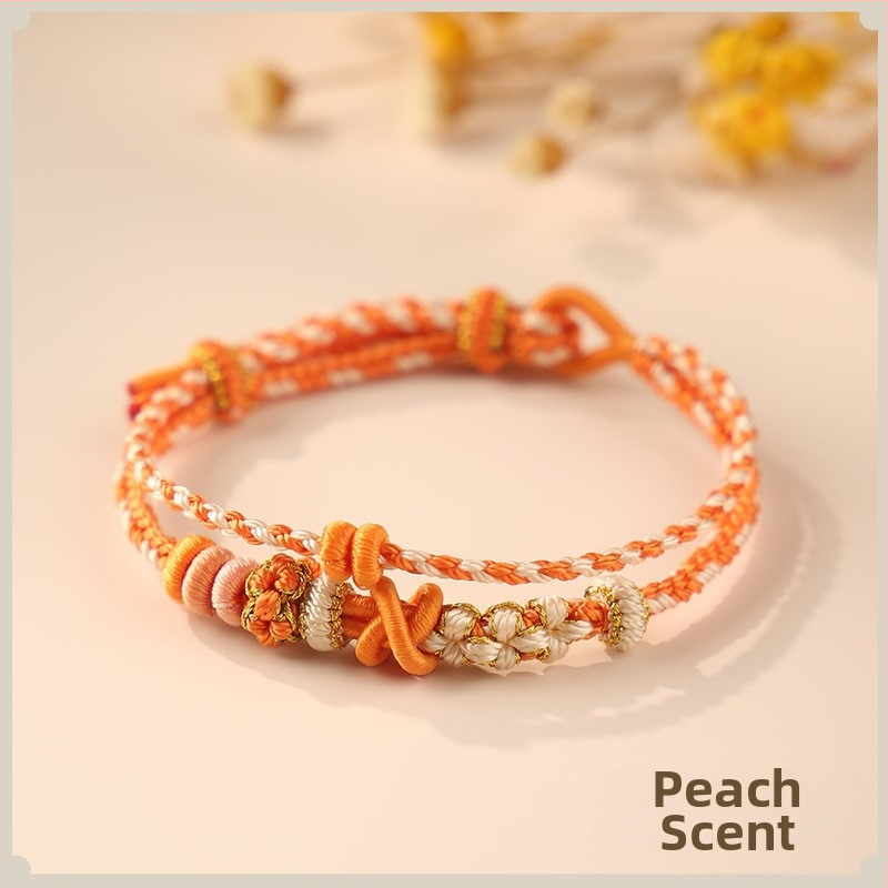 Kahekordne köievõrgustikust käevõru, käsitöö, pooltoode, sobib kuldsete DIY lisanditega, etnilise stiiliga, unisex, eraldi pakendatud, kevad 2024