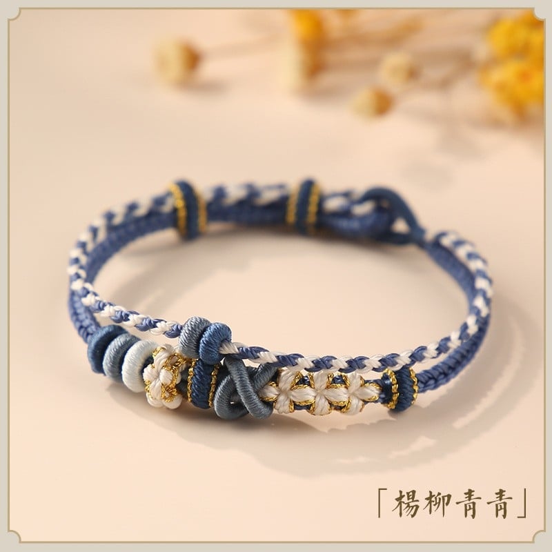 Kahekordne köievõrgustikust käevõru, käsitöö, pooltoode, sobib kuldsete DIY lisanditega, etnilise stiiliga, unisex, eraldi pakendatud, kevad 2024