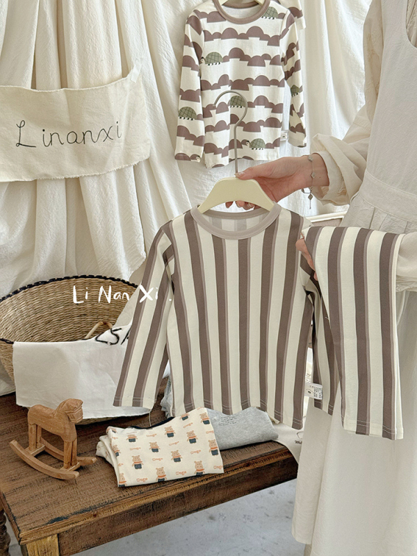 88121 Gyermek pizsama készlet, Biztonsági osztály A, Pamutkeverék (92% pamut, 8% spandex), Uniszex, Koreai stílus, 2025 ősz